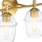 Designers Fountain Summer Jazz 32 in. 4-Light Brushed Gold Vanity Light with Clear Glass Shades for Bathrooms D310M-4B-BG - alternate 9